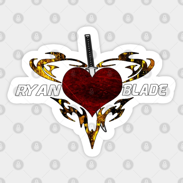 3rd Ryan Blade Logo Sticker by SGW Backyard Wrestling